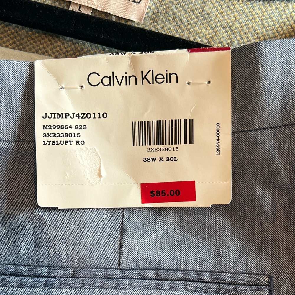 Calvin Klein Blue-Gray Trousers